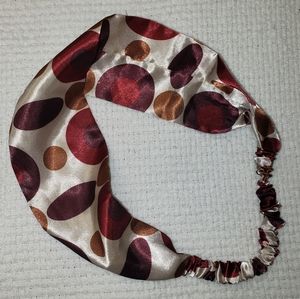 Retro Satin fabric headband with elastic
